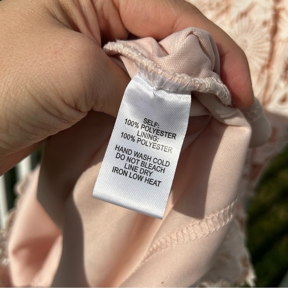 Lulus Love Poem Blush Pink Lace Mini Dress - Picture 7 of 10